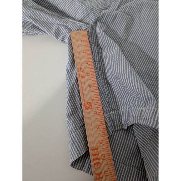 Polo Ralph Lauren Seersucker Shorts Mens Size 35 Blue Suffield Fit Striped - Picture 8 of 9